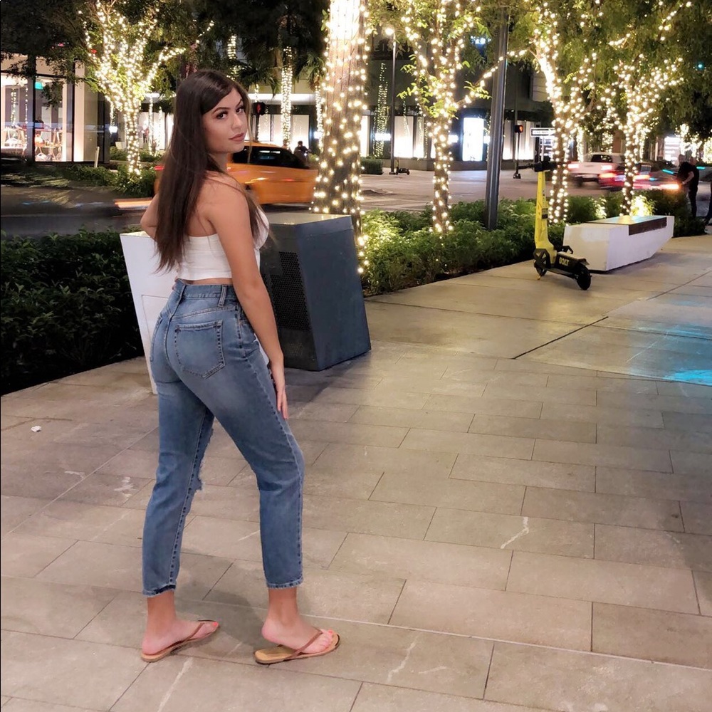 high rise boyfriend jeans